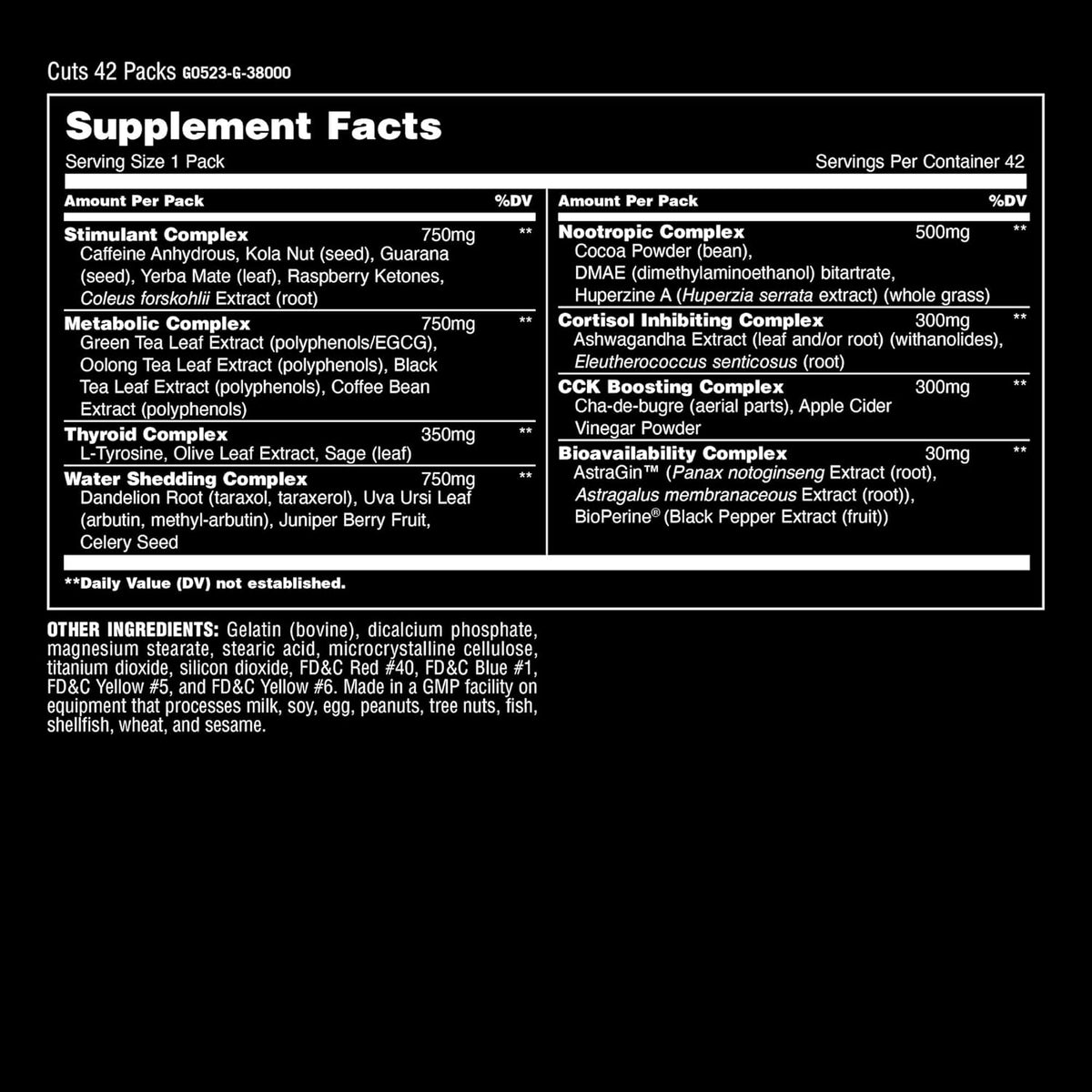 Animal Advanced Cuts - Gold Nutrition