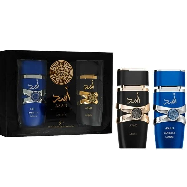 Lattafa Asad Gift Set 5th Anniversary Edp - 961SCENTS