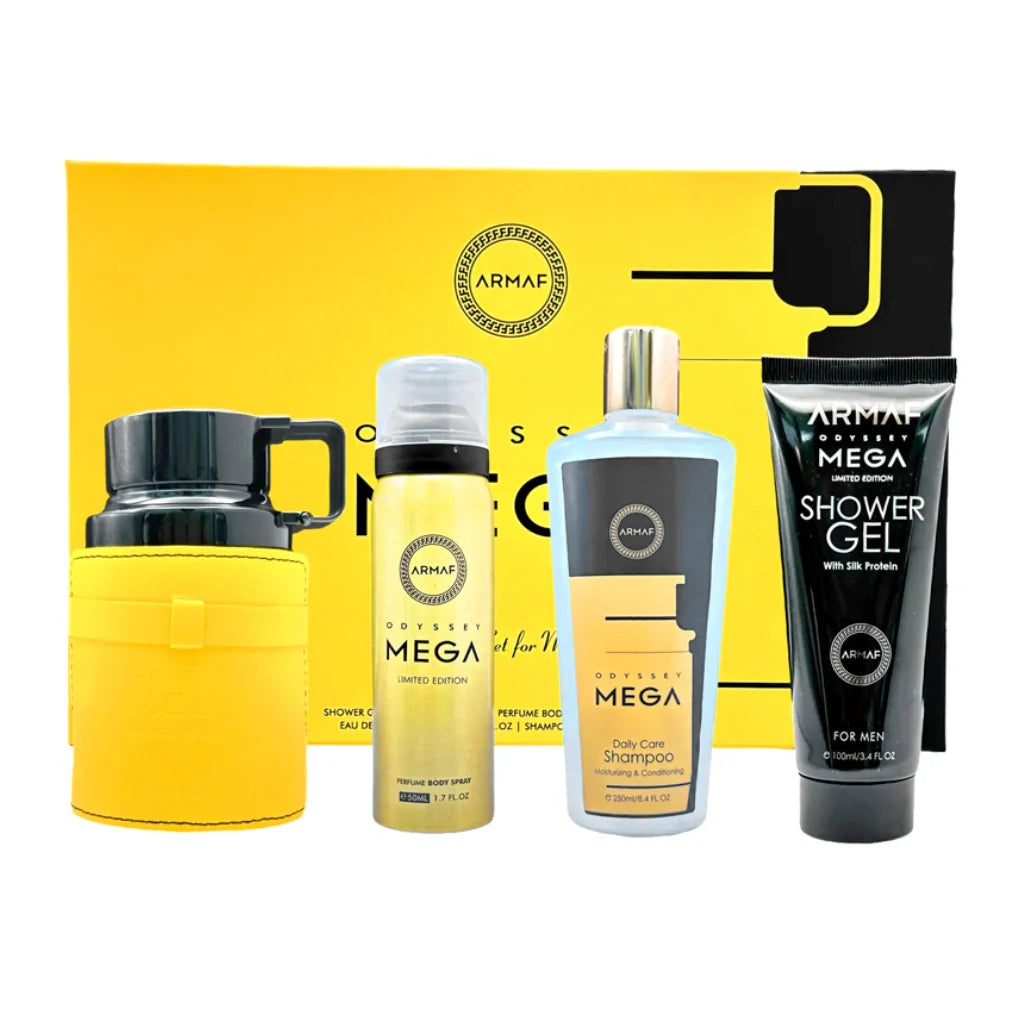 Armaf Odyssey Mega Men Edp Gift Set – Gold Nutrition