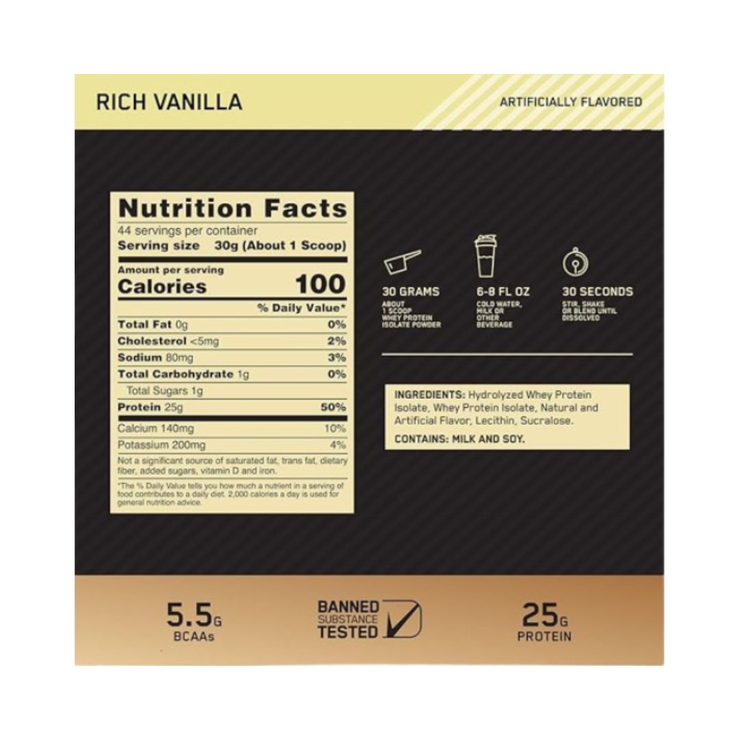 ON Gold Standard 100% Isolate