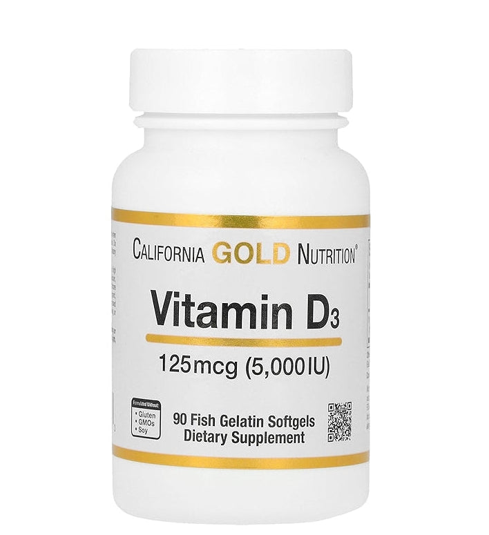 California Gold Nutrition Vitamin D3 125mcg