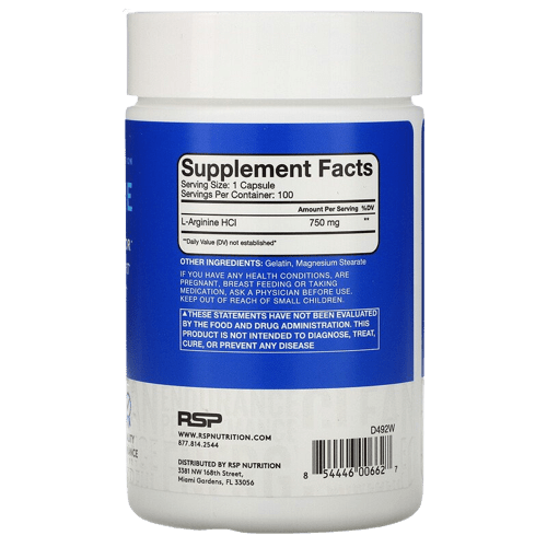 L-Arginine - RSP - Gold Nutrition