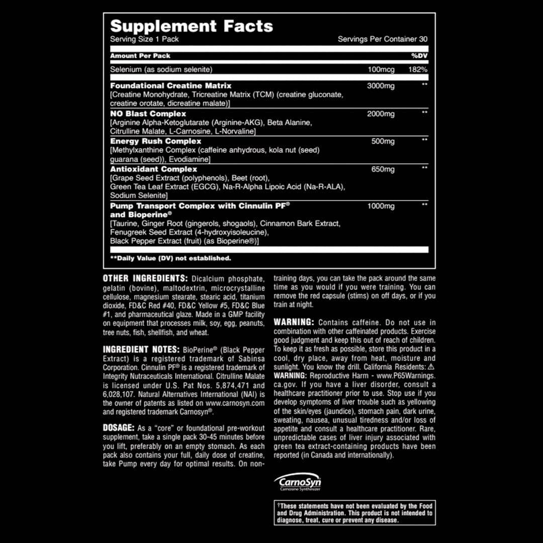Animal Pump - Gold Nutrition