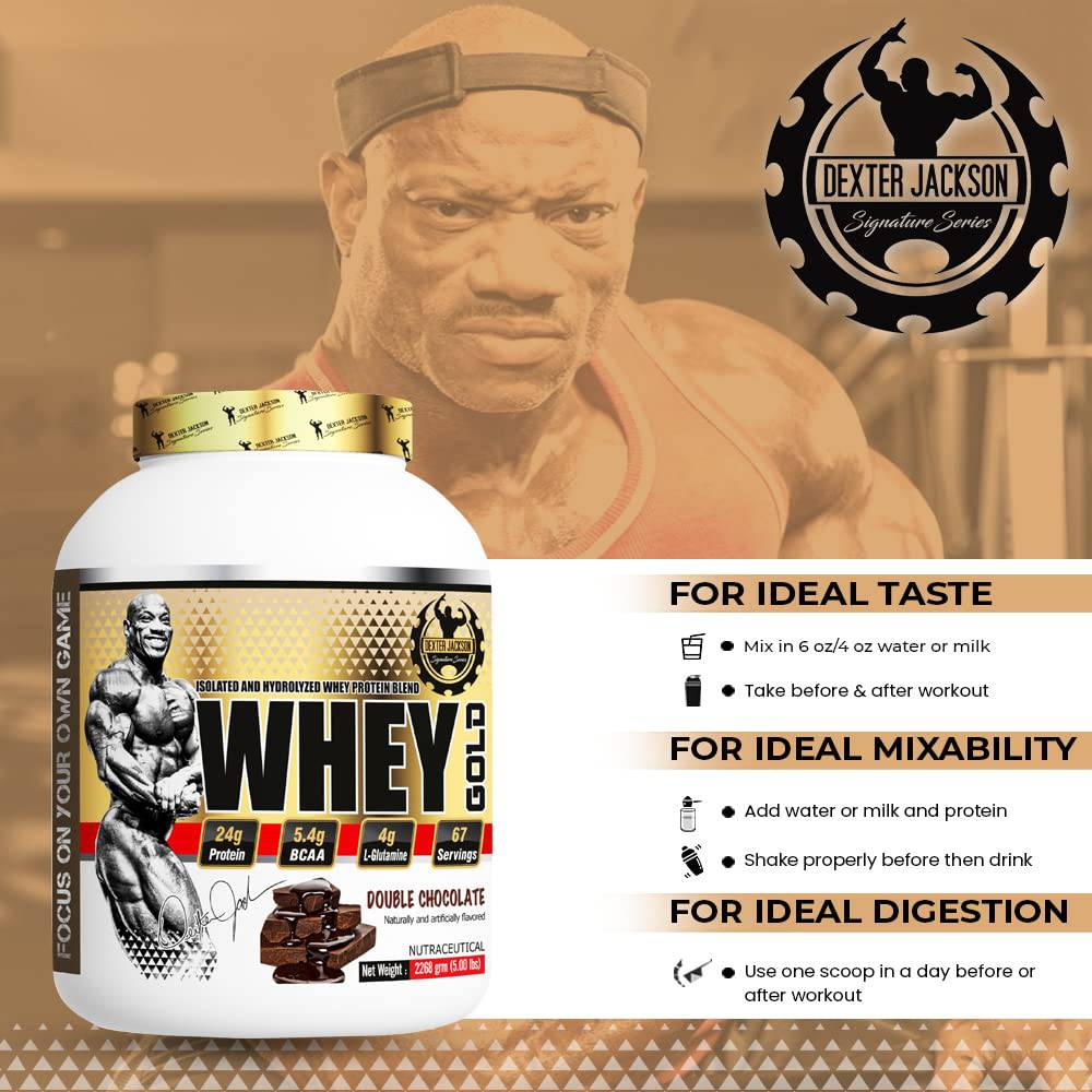 Whey Gold 5LBS - Dexter Jackson - Gold Nutrition