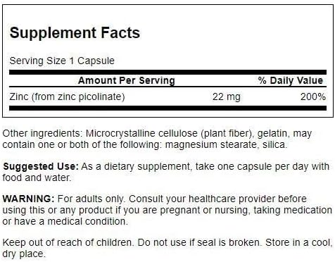 Swanson Zinc Picolinate