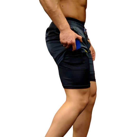 Men Max Grey Short 2 IN 1 - Gold Nutrition