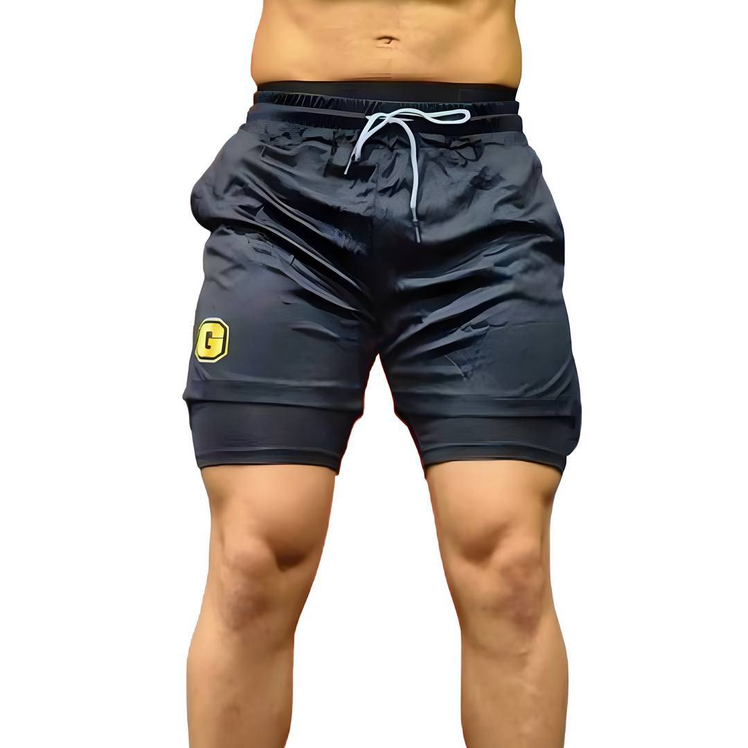 Men Max Black Short 2 IN 1 - Gold Nutrition