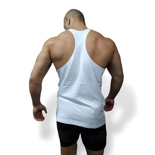 White Stringer Shirt - Gold Nutrition