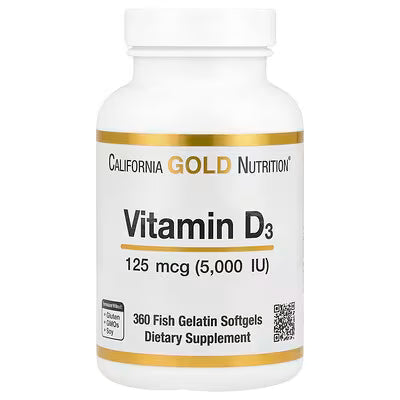 California Gold Nutrition Vitamin D3 125mcg