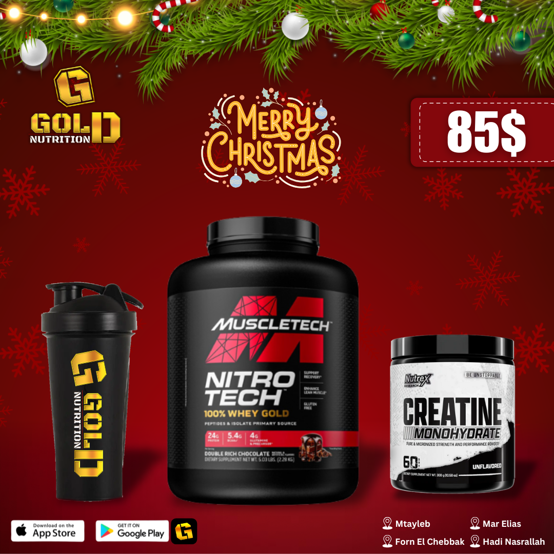 NitroTech Whey Gold + Creatine & Shaker