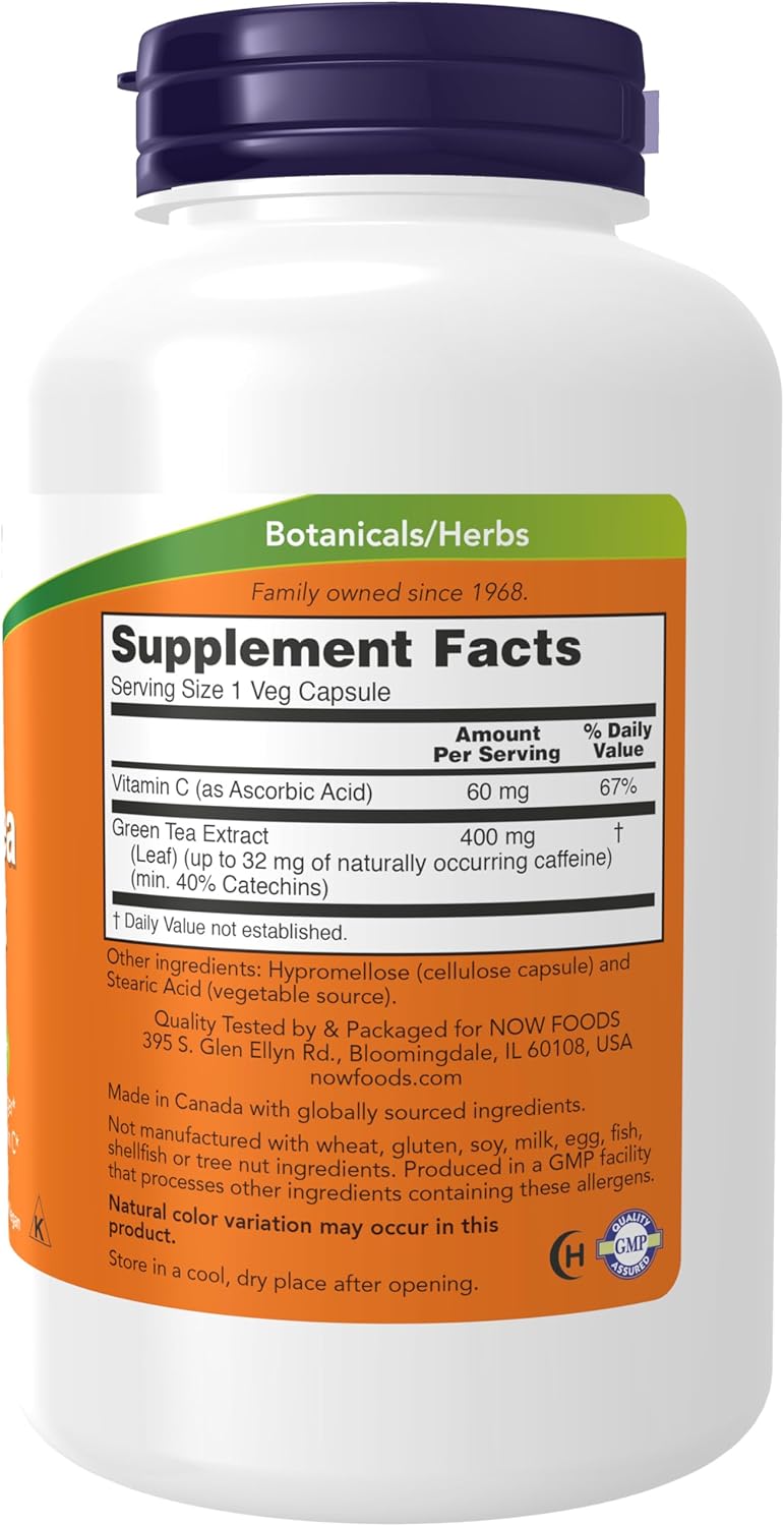 NOW Foods Supplements, Green Tea Extract 400 mg