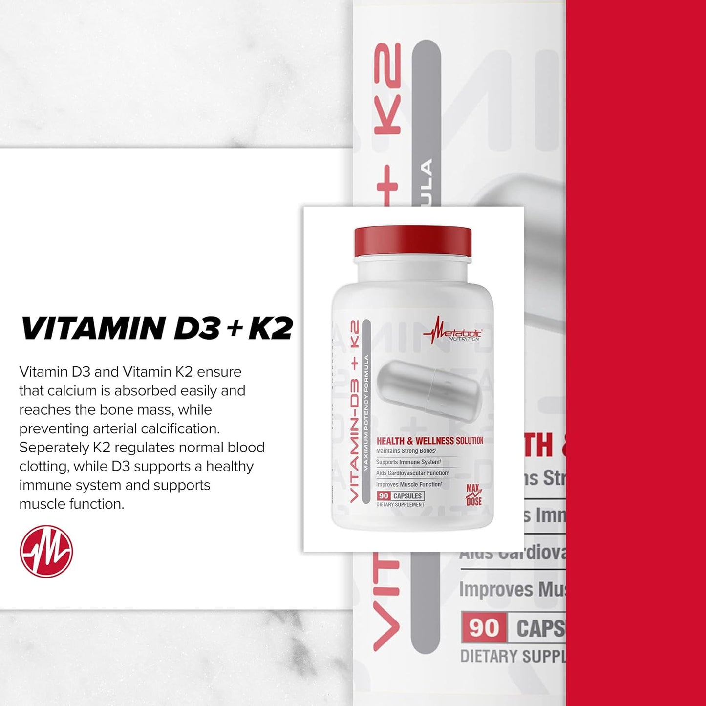 Vitamine-D3 + K2