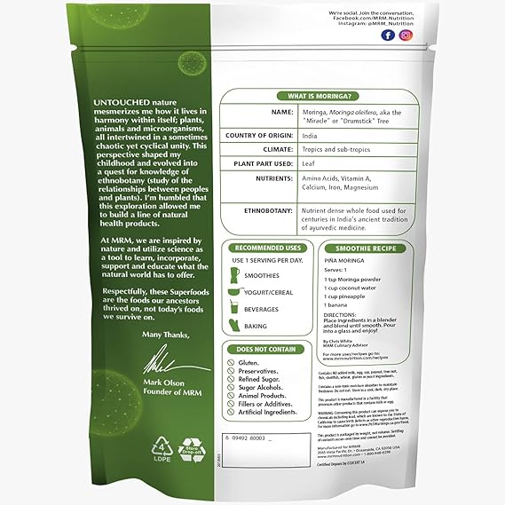 Super Foods Organic Moringa
