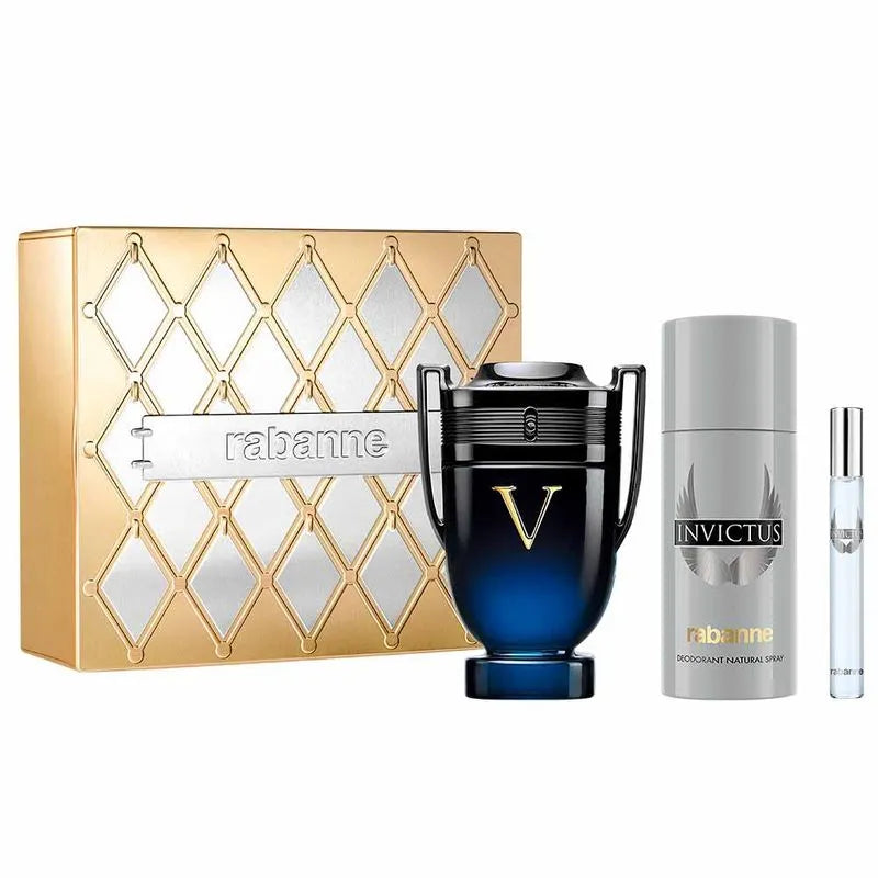 Paco Rabanne Invictus Victory Elixir Parfum Men Set 961scents