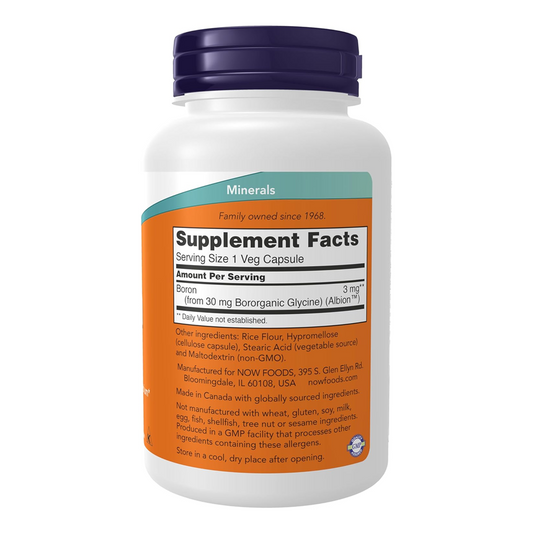 NOW FOODS Boron - Gold Nutrition