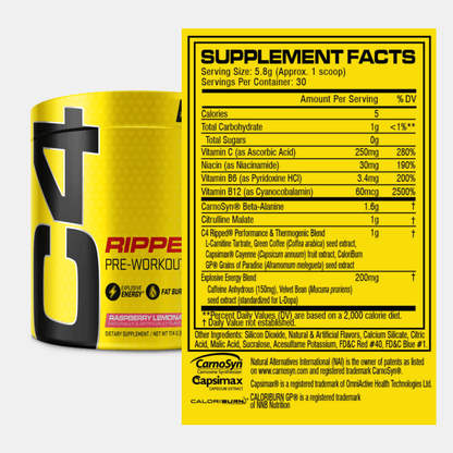 C4 Ripped® Pre Workout