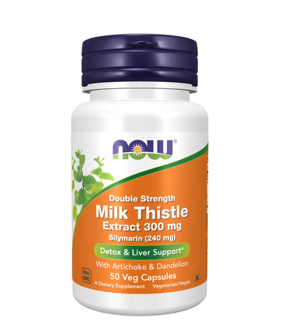 Now Milk Thistle Extract, Double Strength 300 mg Veg Capsules