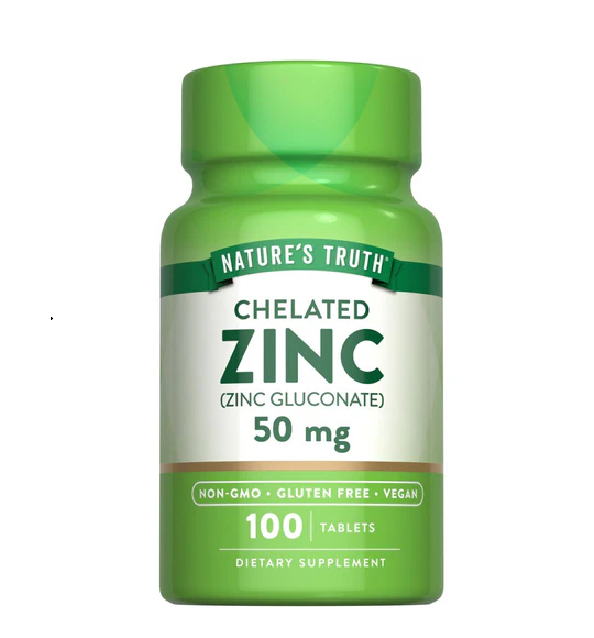 Zinc Gluconate 50 mg | Chelated