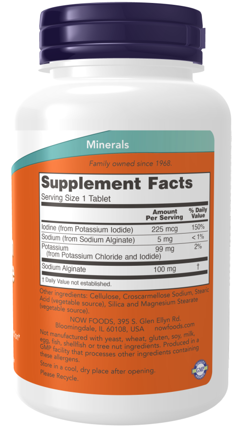 NOW Potassium plus Iodine Tablets