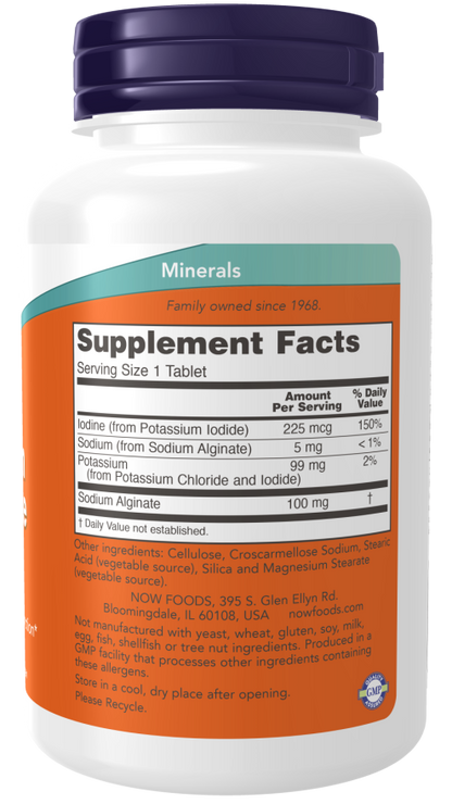 NOW Potassium plus Iodine Tablets