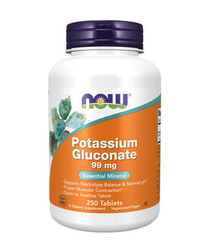 NOW Potassium Gluconate 99mg