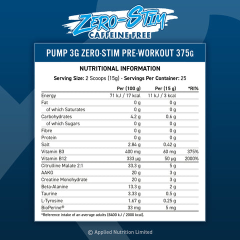 PUMP 3G ZERO STIM