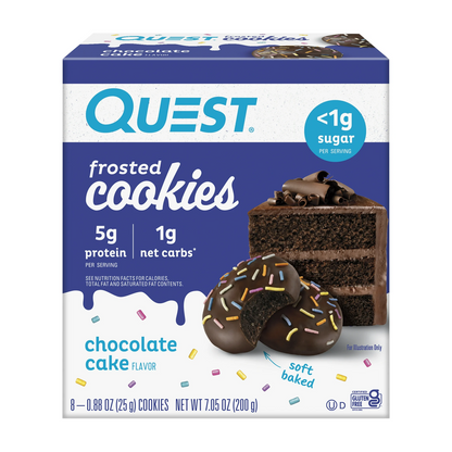 Quest Frosted Protein Cookies, Soft Baked, Low Sugar - Gold Nutrition