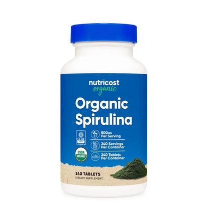 Nutricost Organic Spirulina Tablets