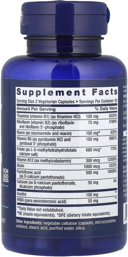 Complete B-Complex 60' - Life Extension (Methyl B-Complex)