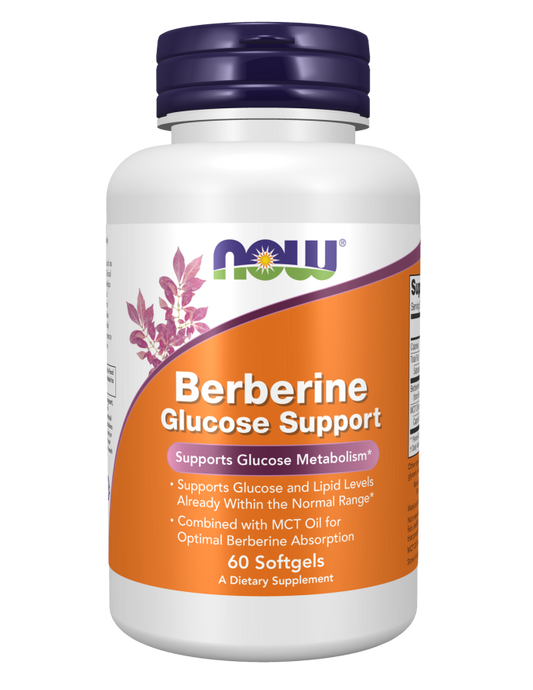 Now Berberine Glucose Support Softgels