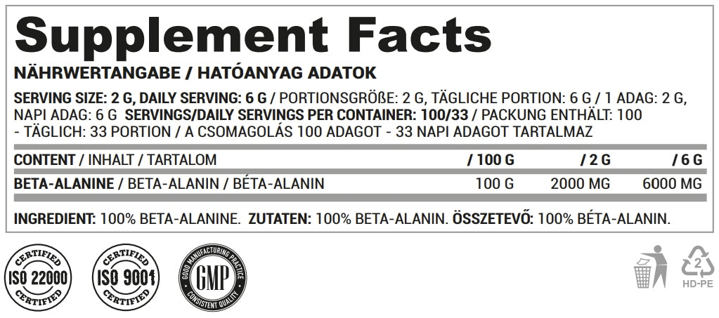 Beta Alanine - Nutriversum