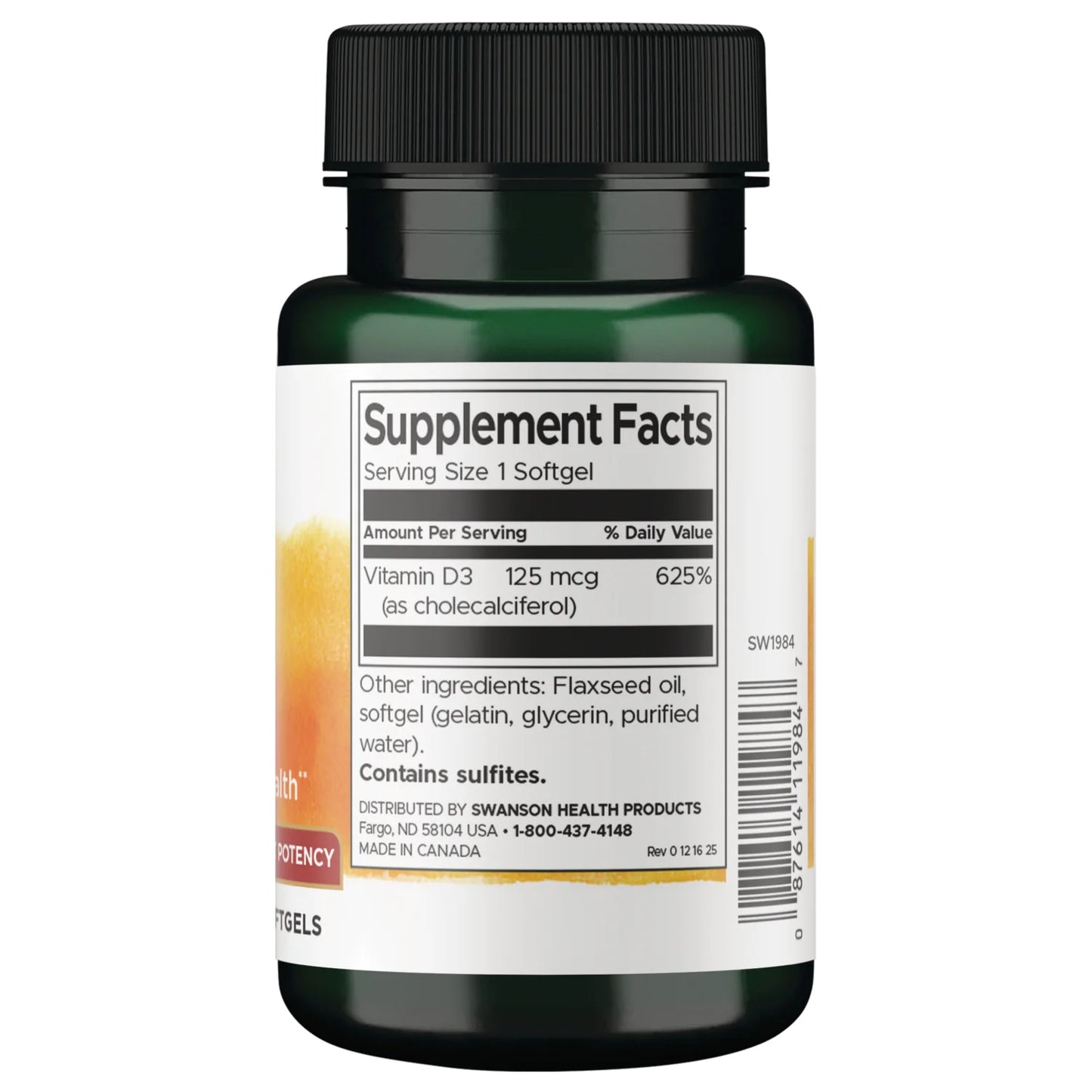 Swanson Vitamin D3 - Highest Potency