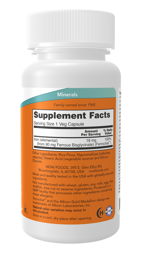 NOW Iron 18mg
