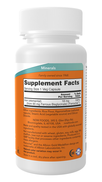 NOW Iron 18mg