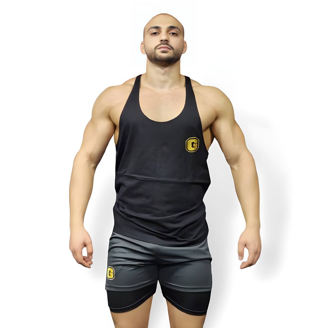 Black Stringer Shirt