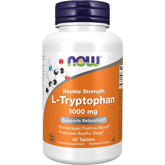 NOW L-Theanine, Double Strength 200 mg Veg Capsules